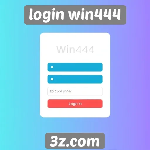 Acessibilidade e usabilidade no site login win444