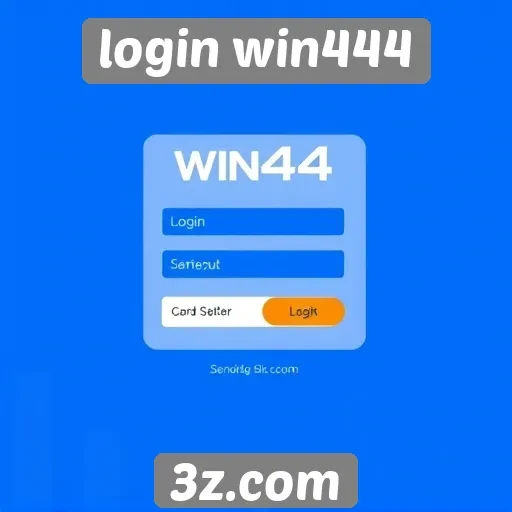 Experiência do usuário na plataforma de login Win444